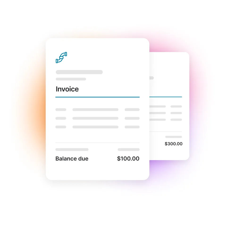Invoice template page banner