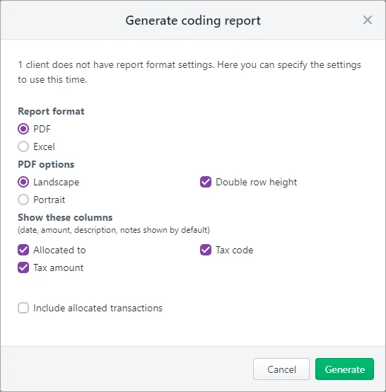Code Report Line Generate coding reports