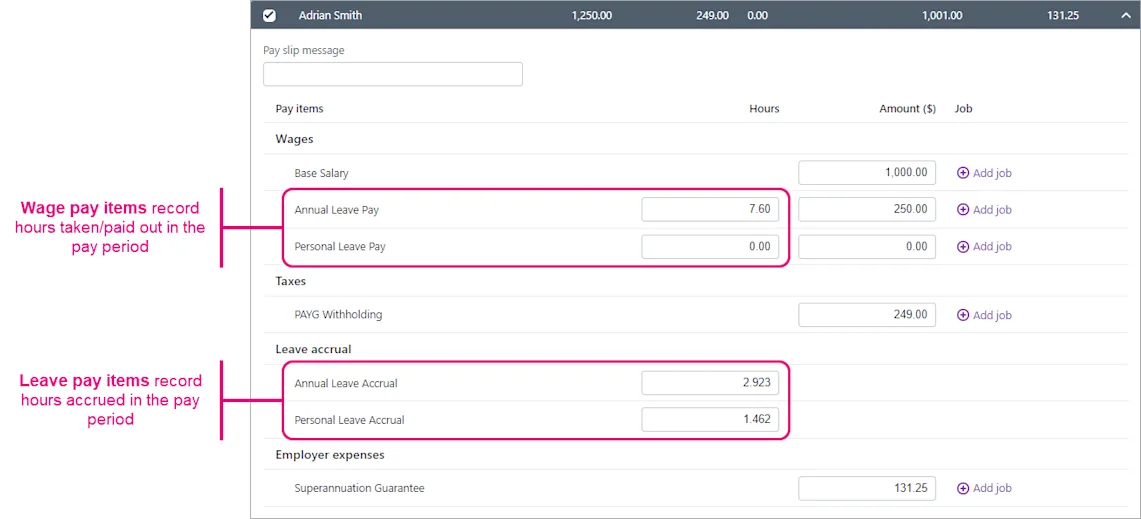 Ufiling Leave Income Linking a wage category/pay item and adding leave exemptions