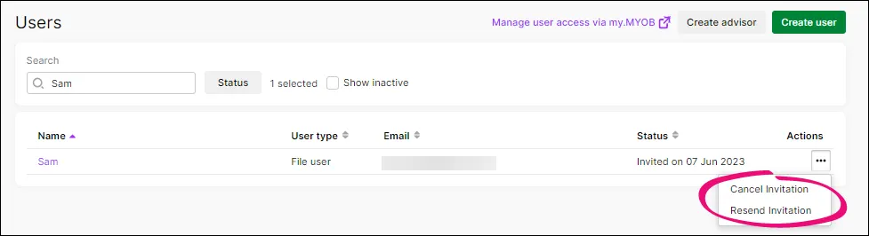 Myob Add User Inviting a user to your MYOB business