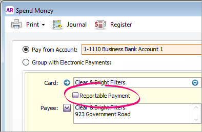 Reportable contractor payments