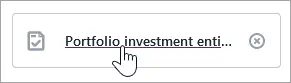 The cursor hovering over the Portfolio investment entities (PIE) income schedule option