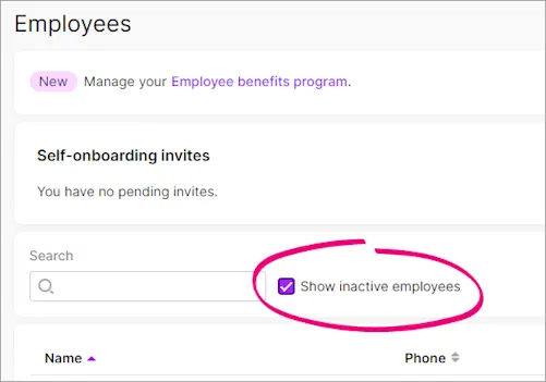 Deactivating or reactivating employees