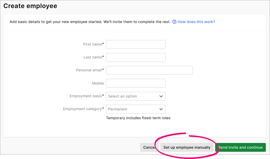 Add an employee
