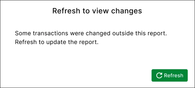 If changes were found affecting the GST return report when saving it