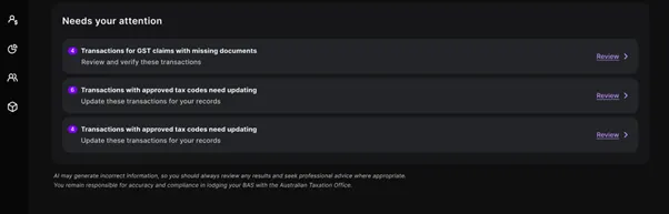 AI BAS checklist