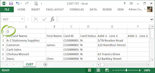Using an import template