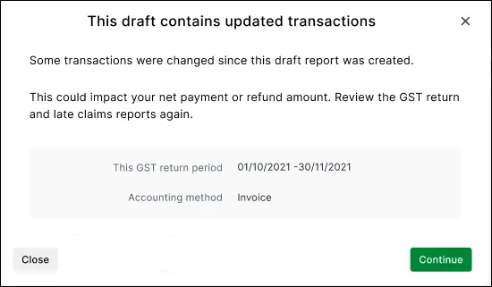 This draft contains updated transactions