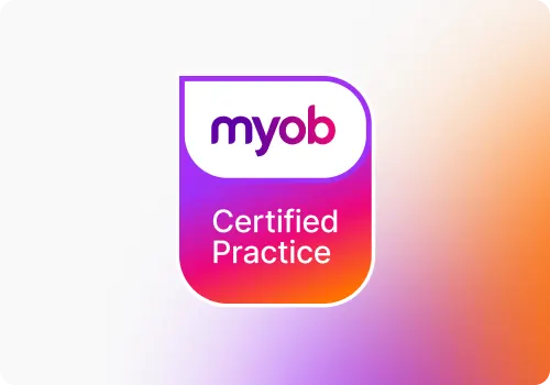 Badge for a MYOB Certified Practice 