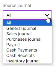 Journal Type Code Examples Finding a transaction