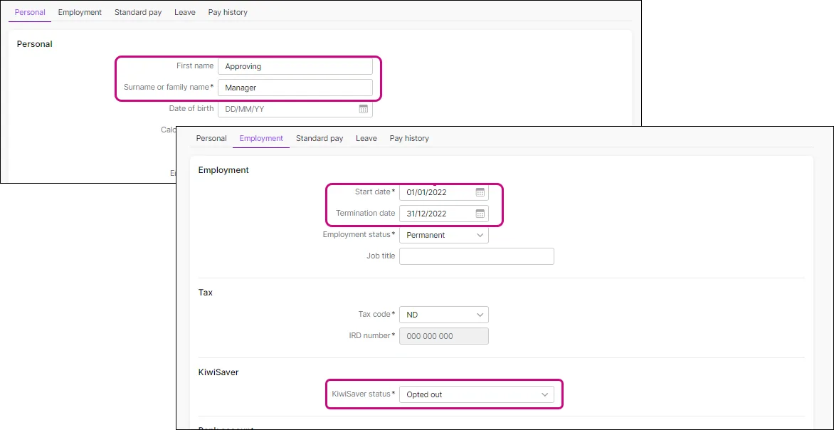 Setting up an Approving manager in MYOB Business NZ