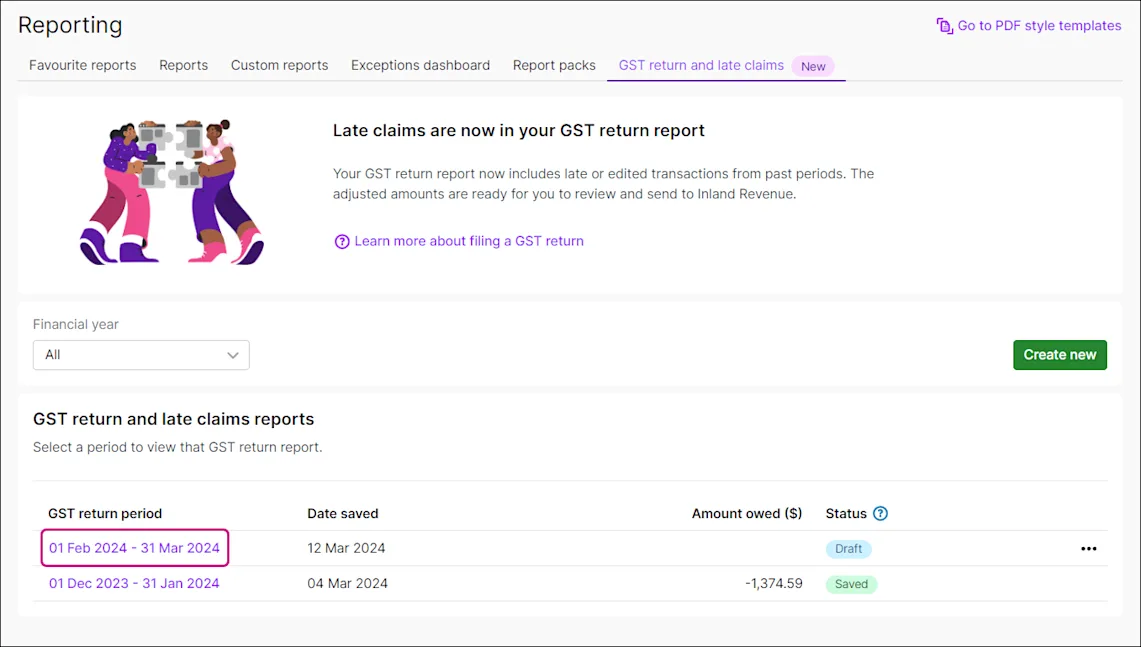 Completing your GST return