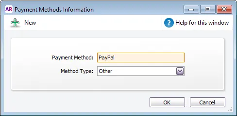 PayPal payment method