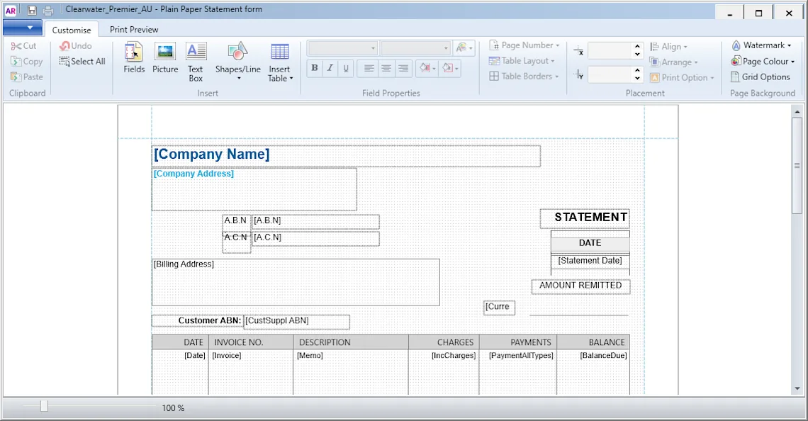 Personalising statements