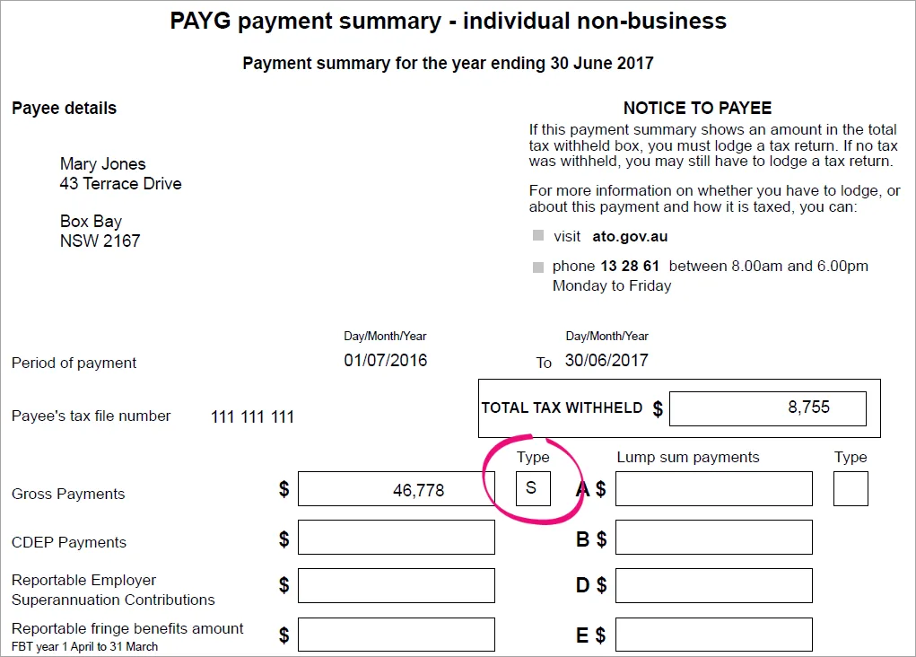 Payment summary S