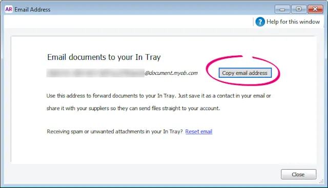 Uploading documents via email