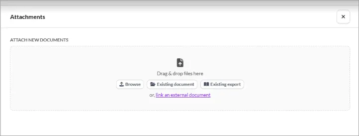 Document attachment options