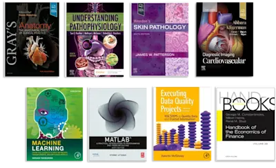 Selection of health, science and technology book covers