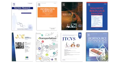Image of science, medical and technology journal covers