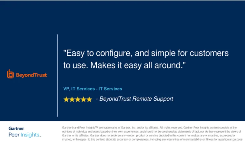 Gartner Peer Review Remote Support