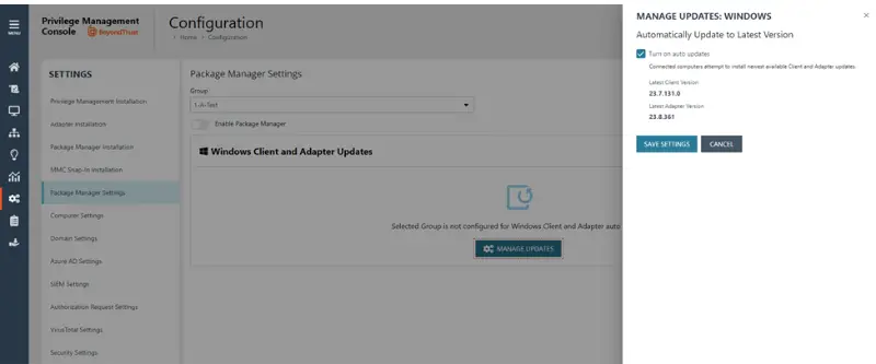 PMWM The Package Manager Settings