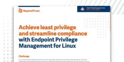 Endpoint Privilege Management for Linux Solution Brief