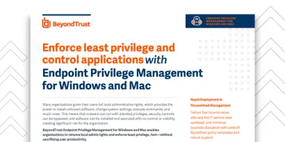Endpoint Privilege Management for Windows and Mac
