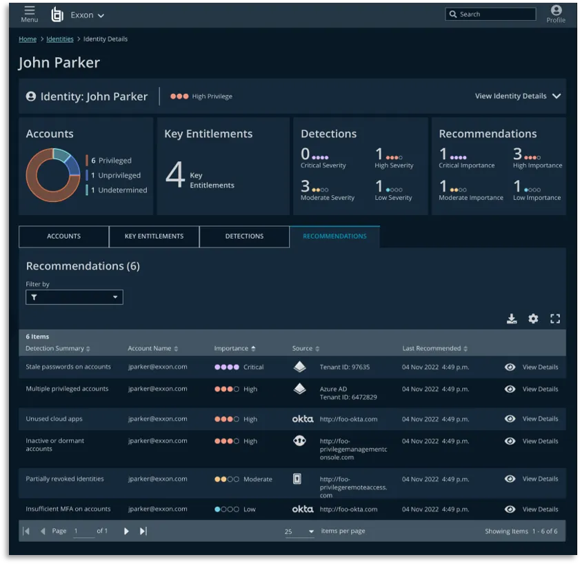 Insights Multiple Detections