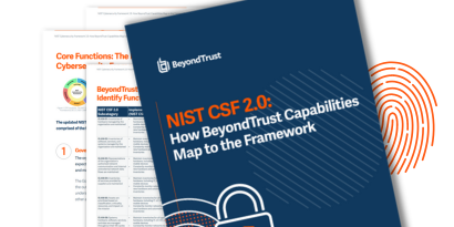 NIST CSF 2.0: How BeyondTrust Capabilities  Map to the Framework