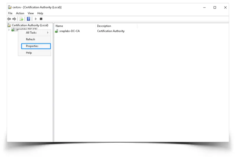 Enable auditing in the CA