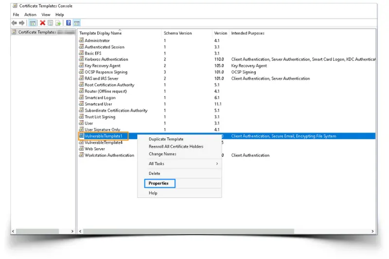 Manage the Certificate Templates 2