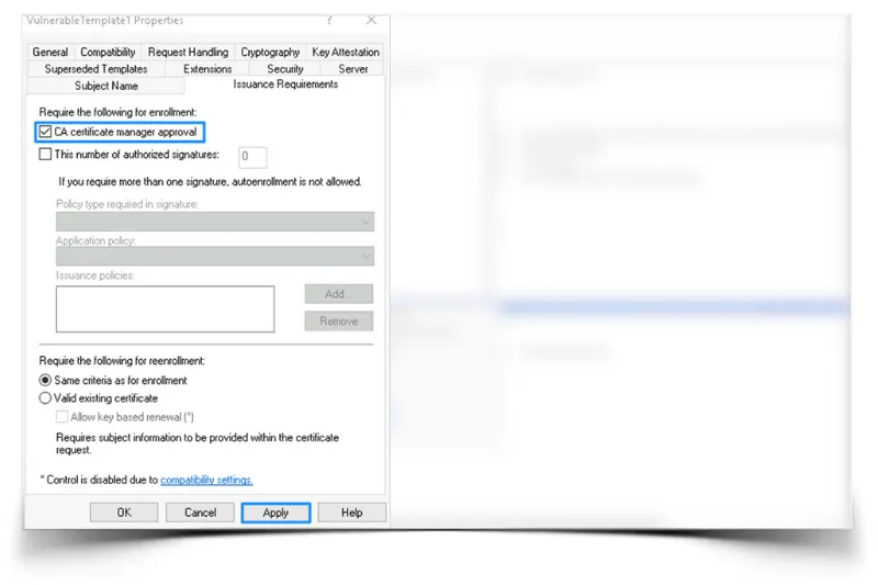 Manage Vulnerable Certificate Template Properties 2