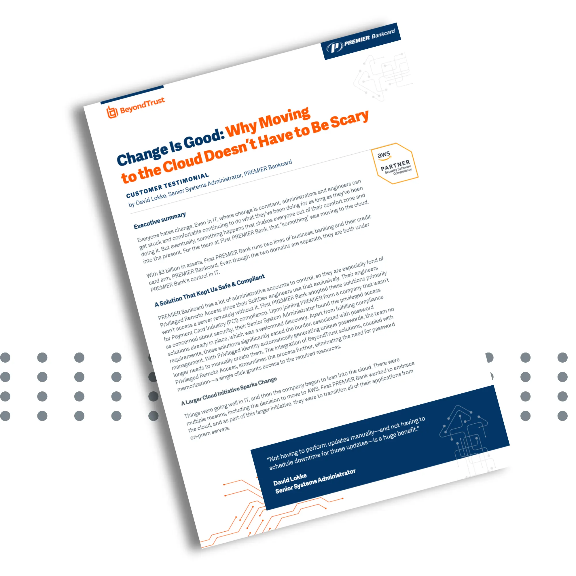 AWS Cloud Migration Case Study: Premier Bankcard