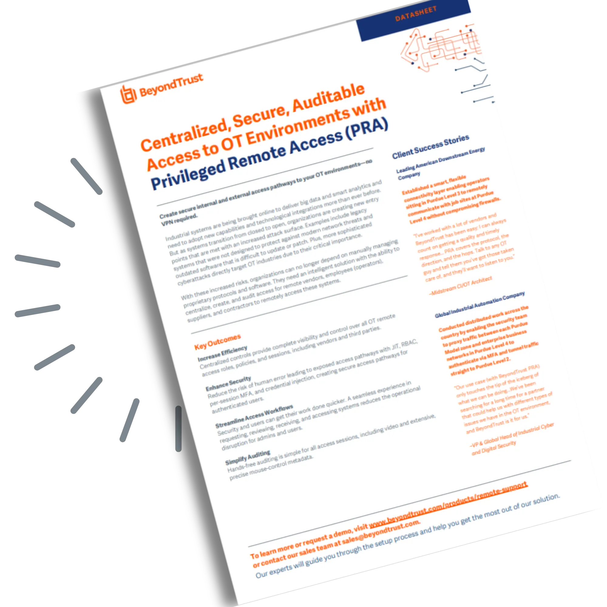 Centralized, Secure, Auditable Access to OT Environments with Privileged Remote Access (PRA)