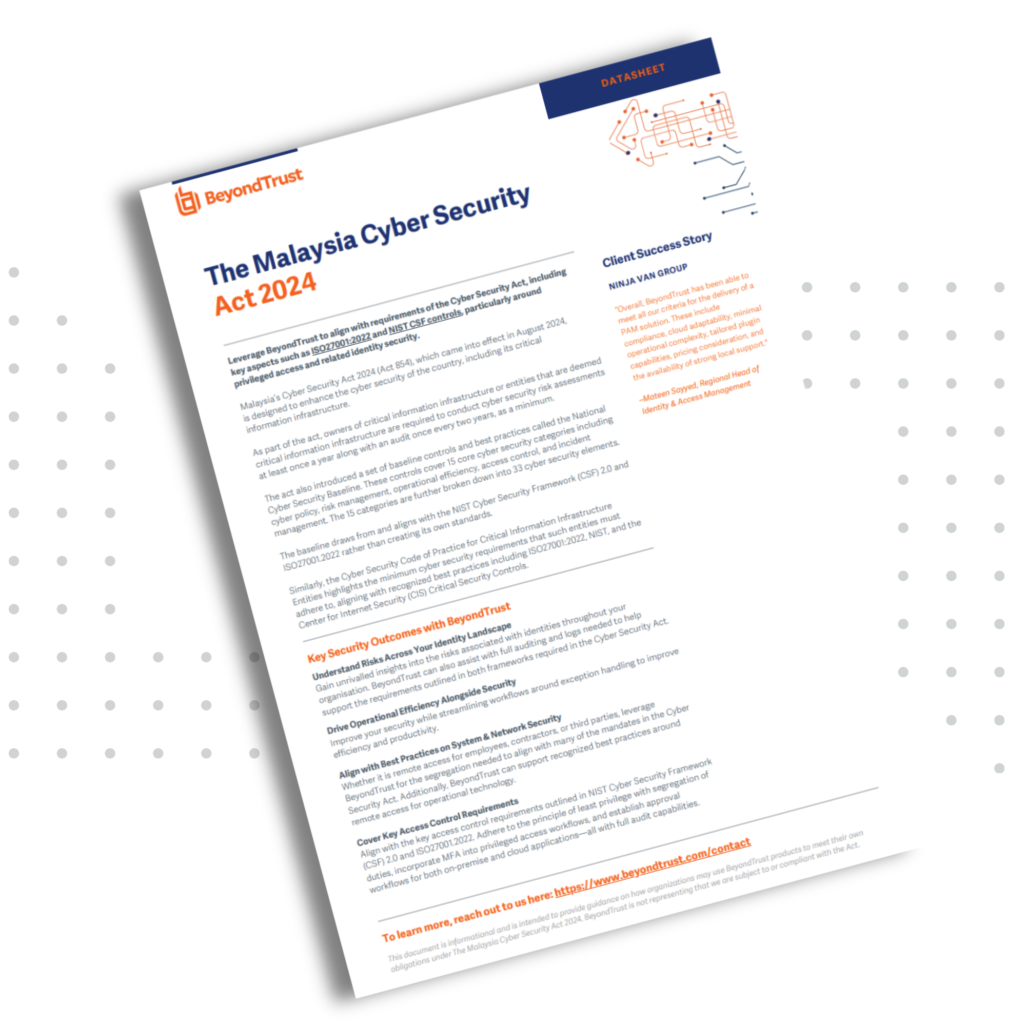 Solution Brief: The Malaysia Cyber Security Act 2024