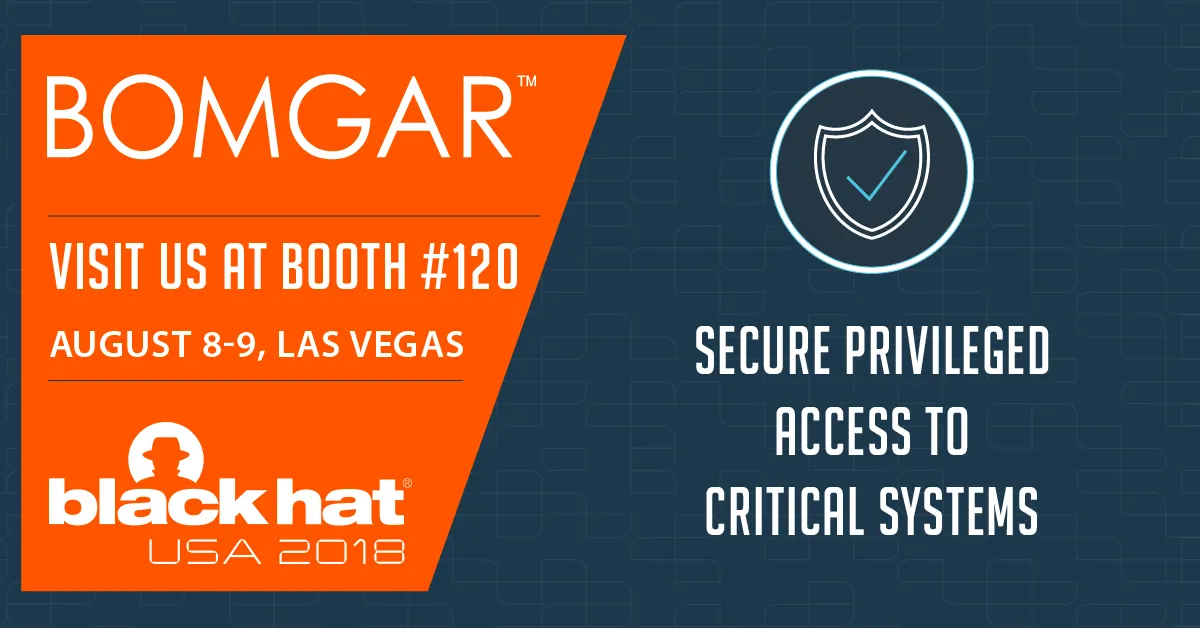 Black Hat 2018 Social Media Card Booth Info