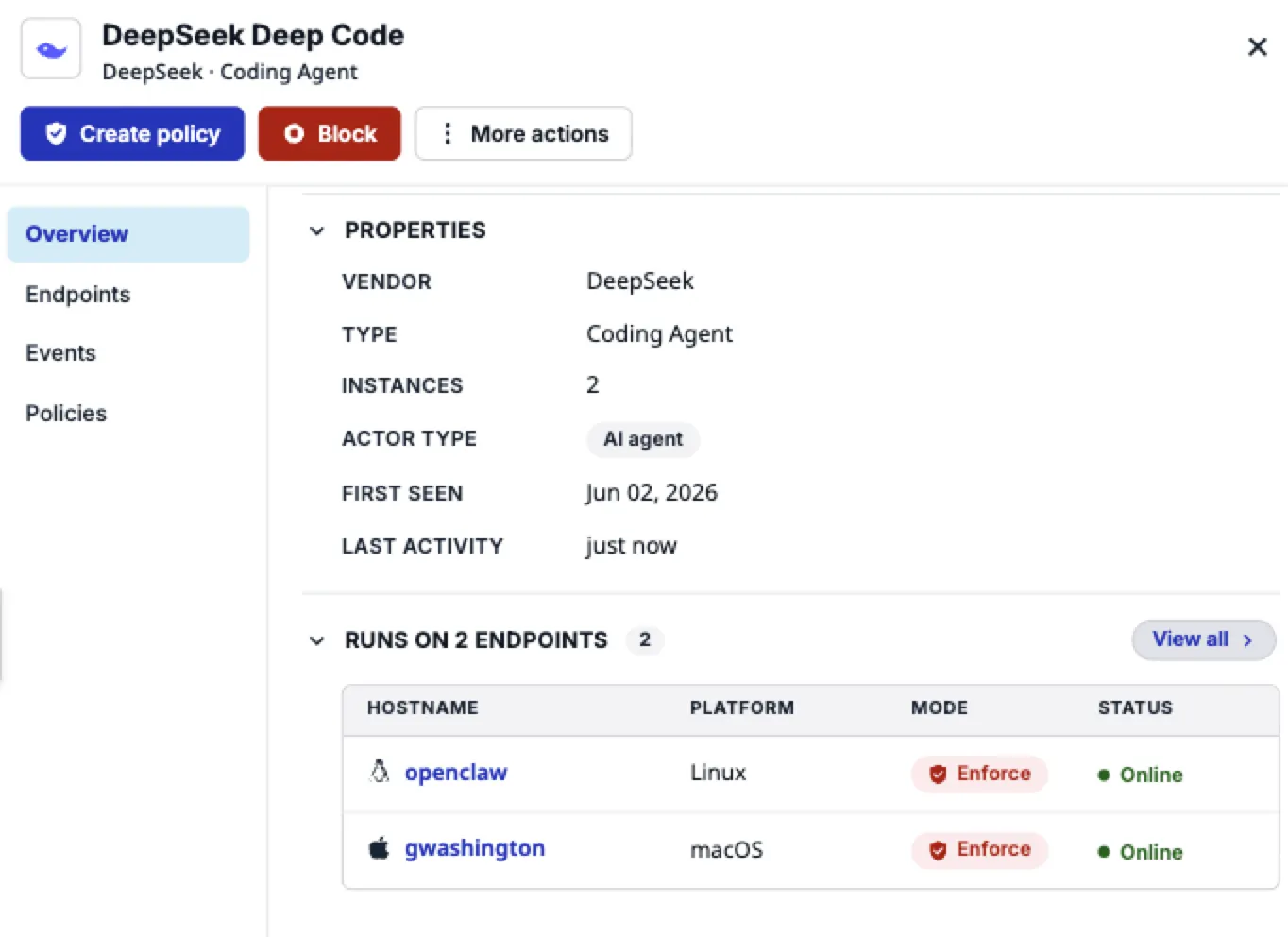 Enforce core protections deepseek ex