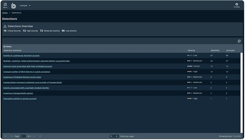 Insights Detections