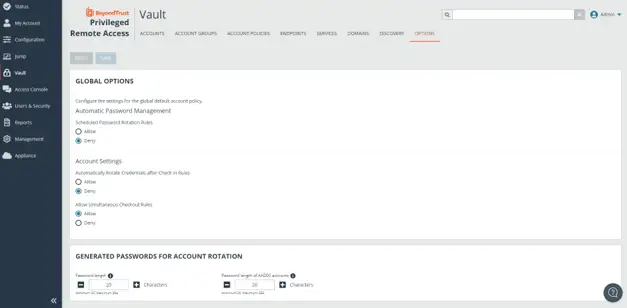 PRA password mgmt
