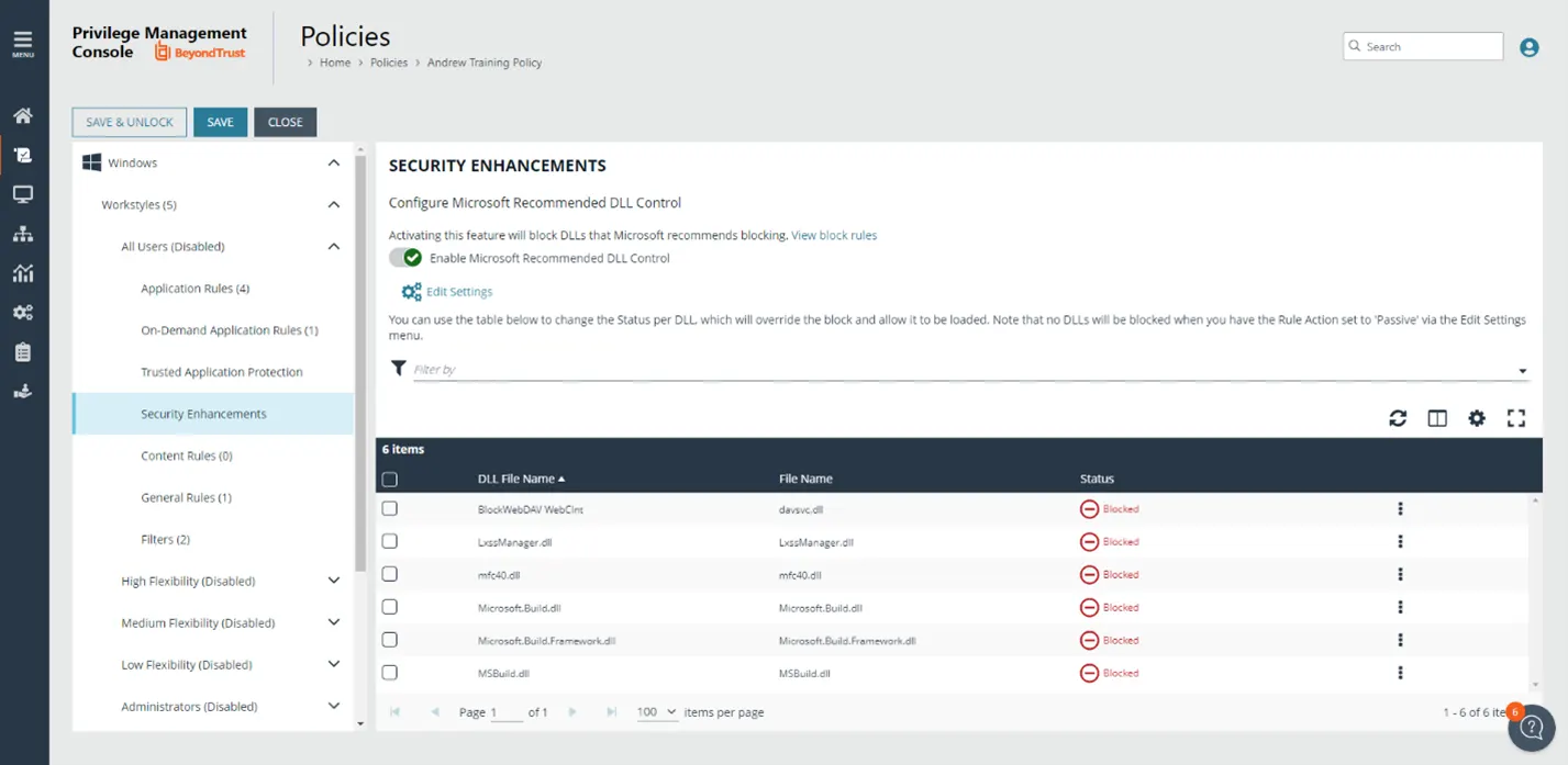 PMWM security enhancements