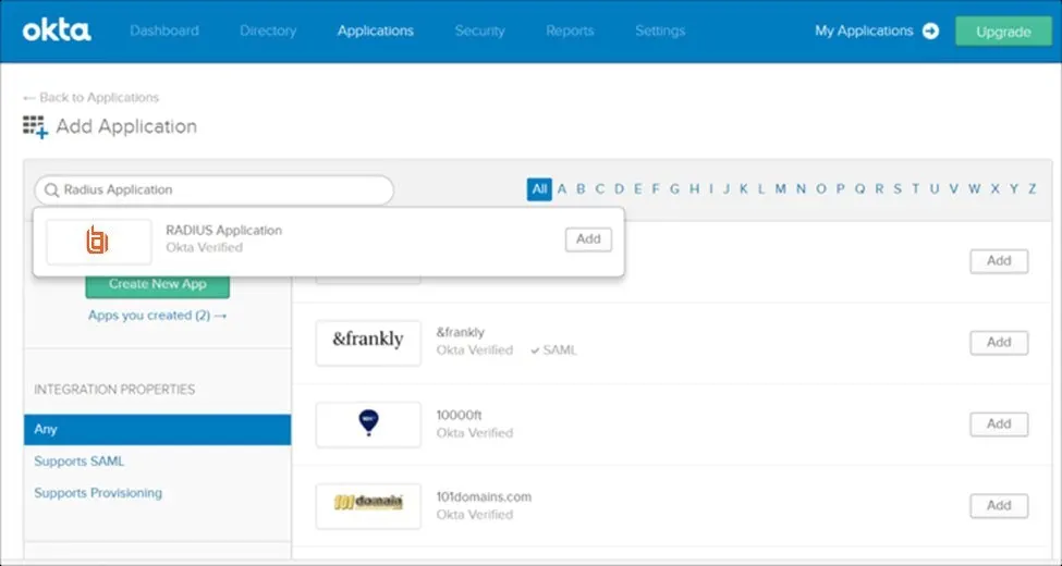 Sso To Beyond Trust Via Okta Dashboard