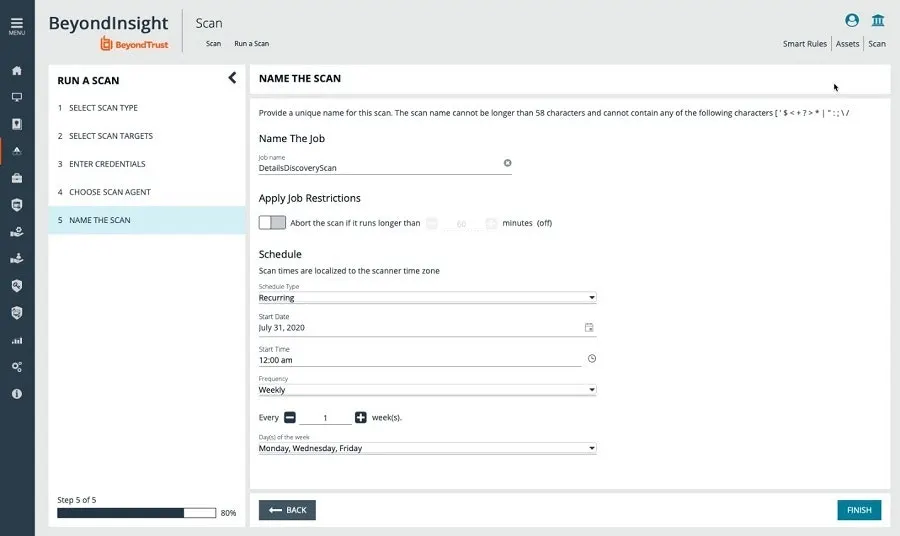 New Discovery Scan Wizard