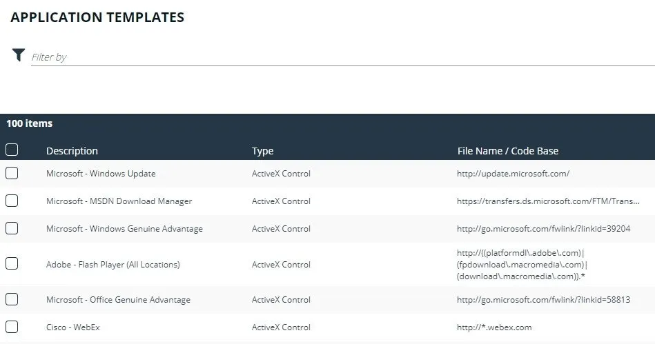 Application Templates