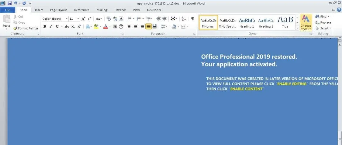 Example Trick Bot Ups Invoiice