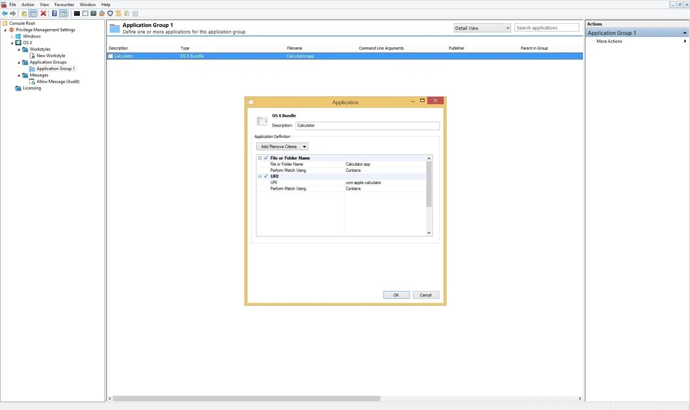 App Control Policy For Calculator Application