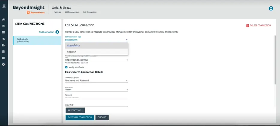 Inputting Info For Elastic And Logstash