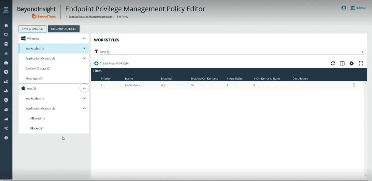 New Policy Editor In Bi Platform