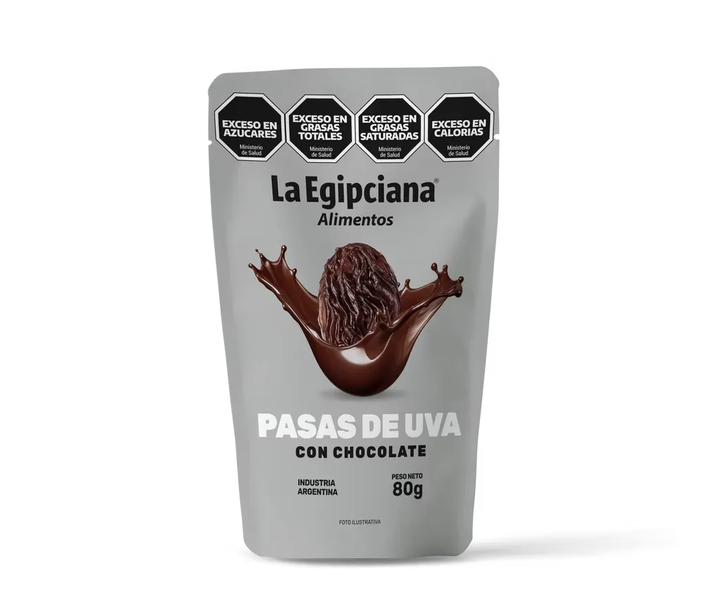 Pasas de uva con chocolate