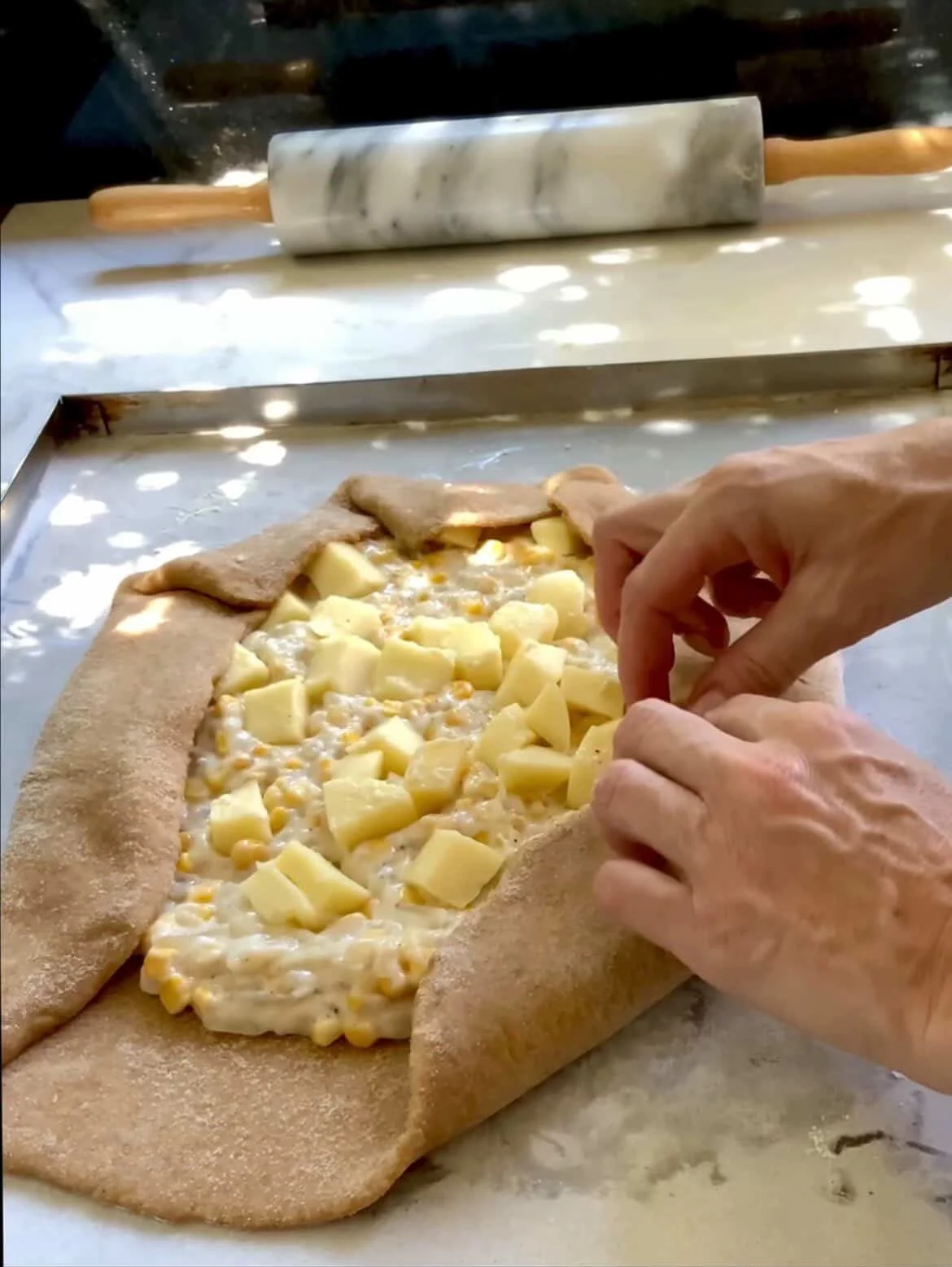 Tarta rustica de choclo