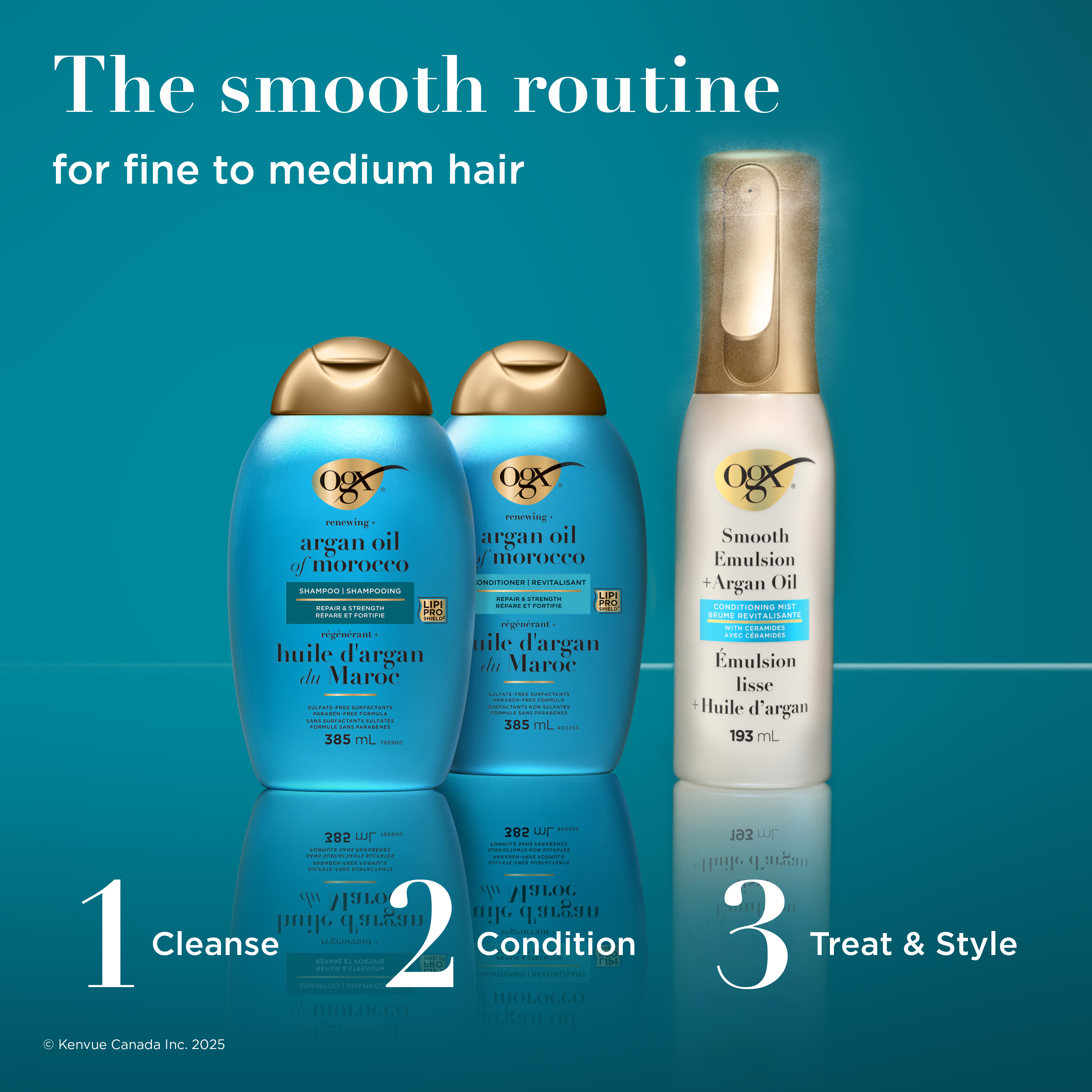 Smooth Emulsion + Argan Oil Conditioning Hair Mist | OGX®